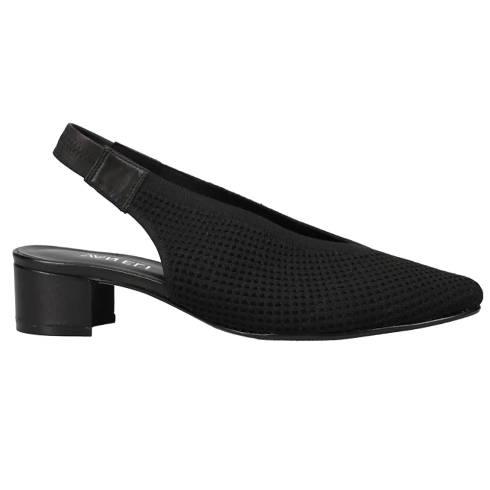 Abira Round Toe Sling Back Pumps