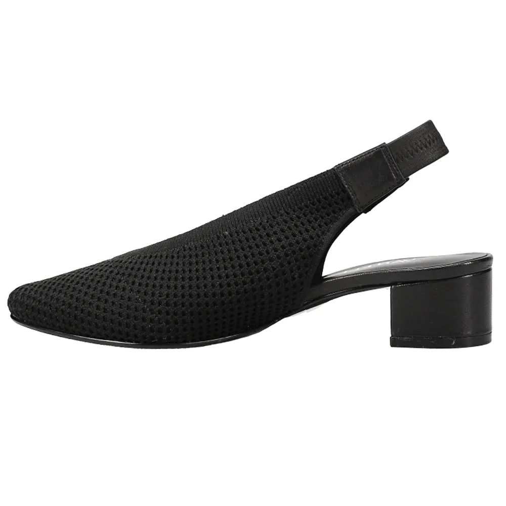 Abira Round Toe Sling Back Pumps