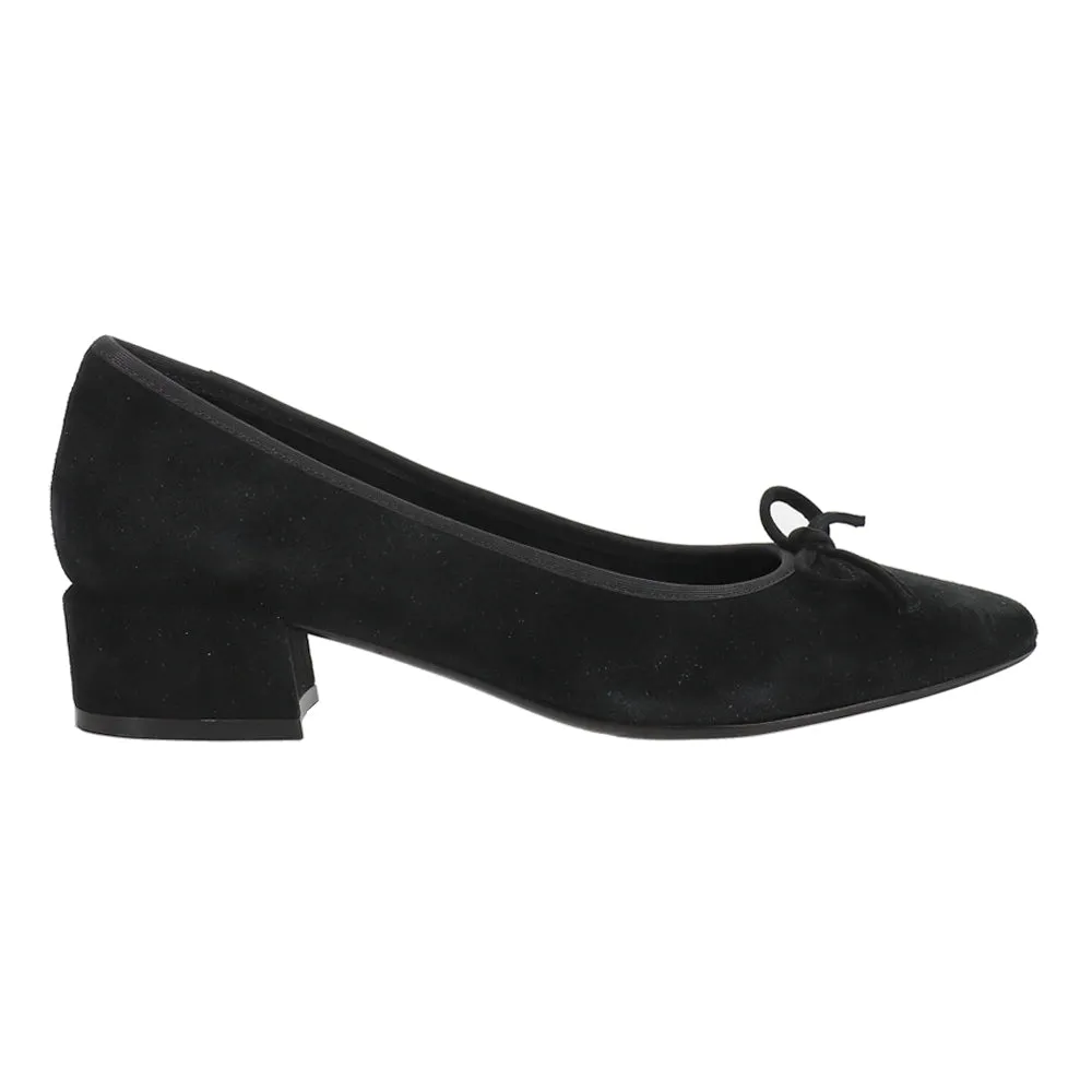 Aleka Round Toe Block Heel Pumps