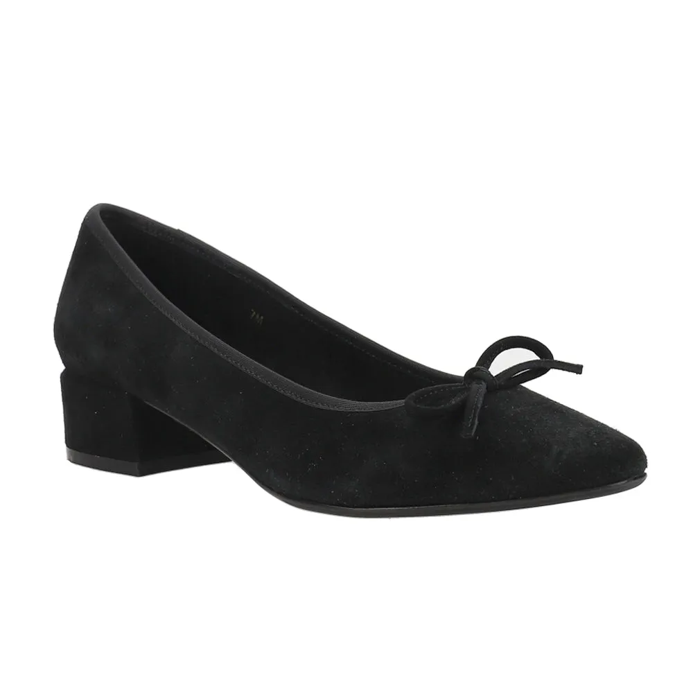 Aleka Round Toe Block Heel Pumps