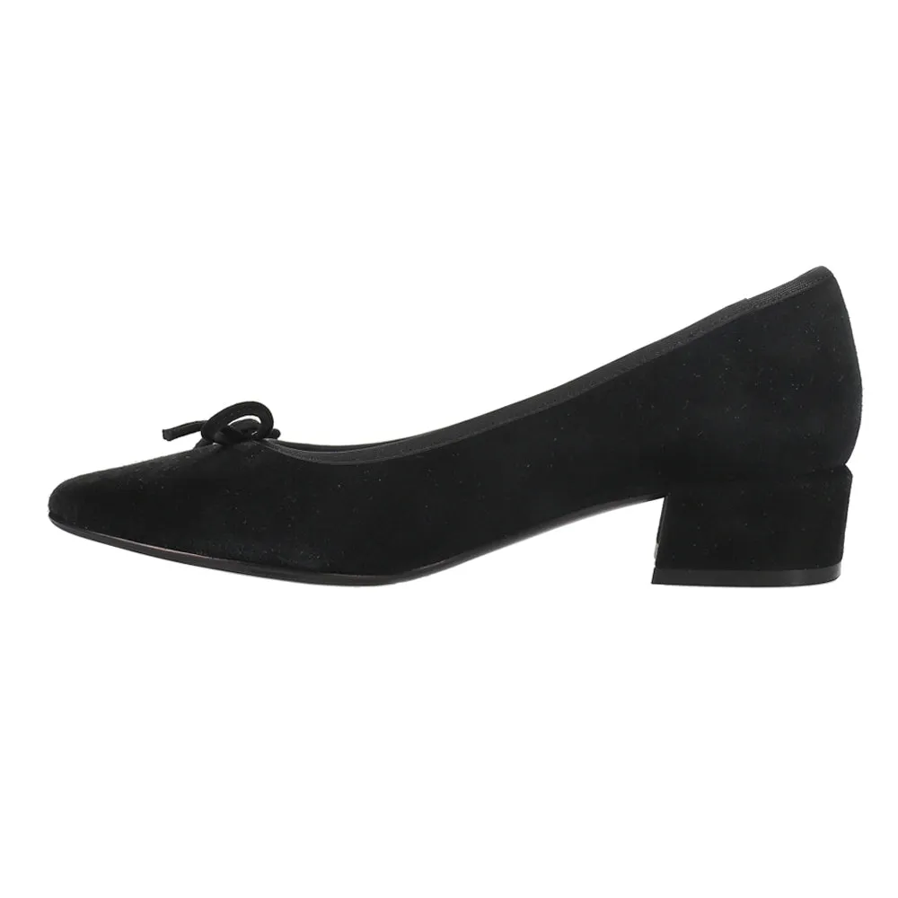 Aleka Round Toe Block Heel Pumps
