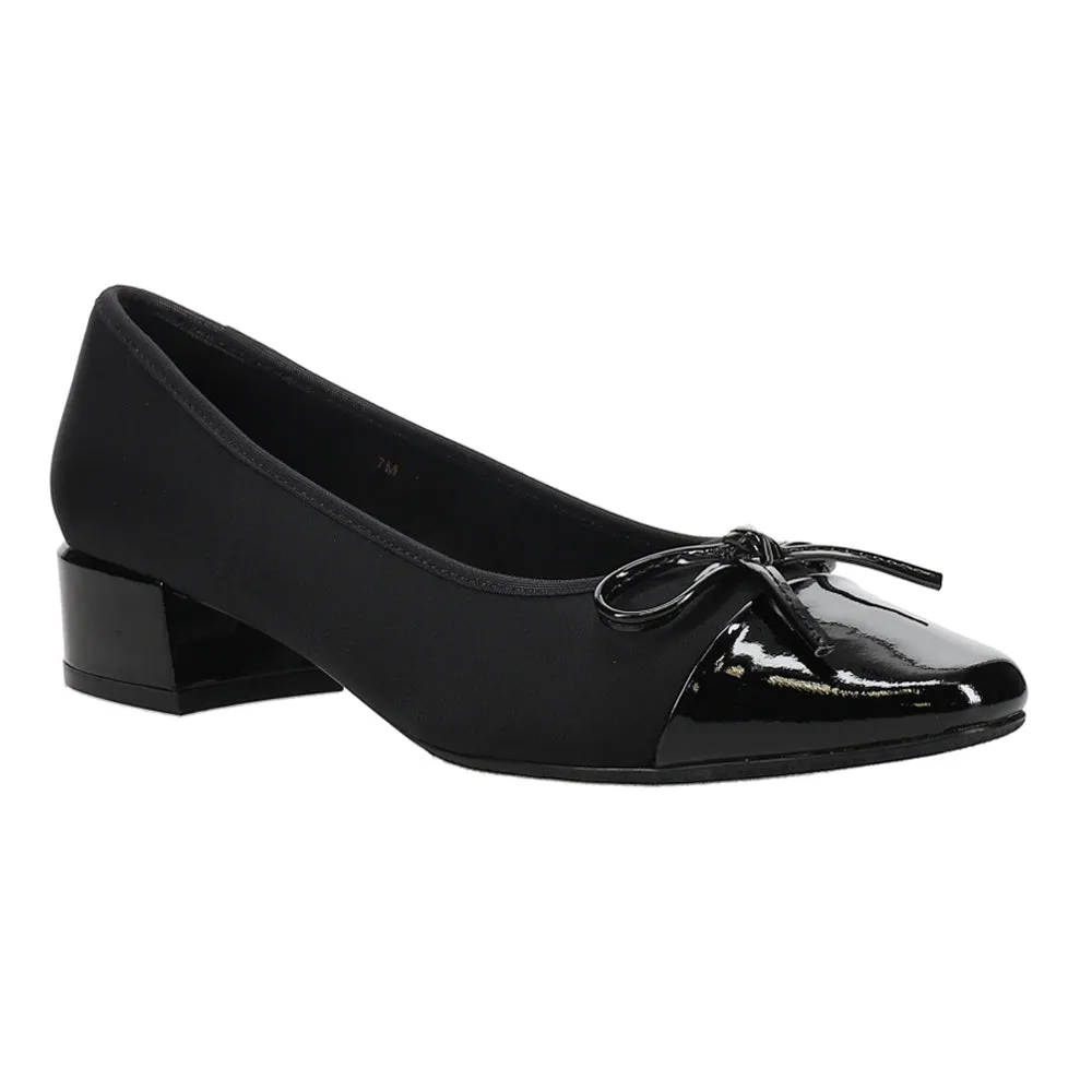 Alesya Round Toe Block Heel Pumps