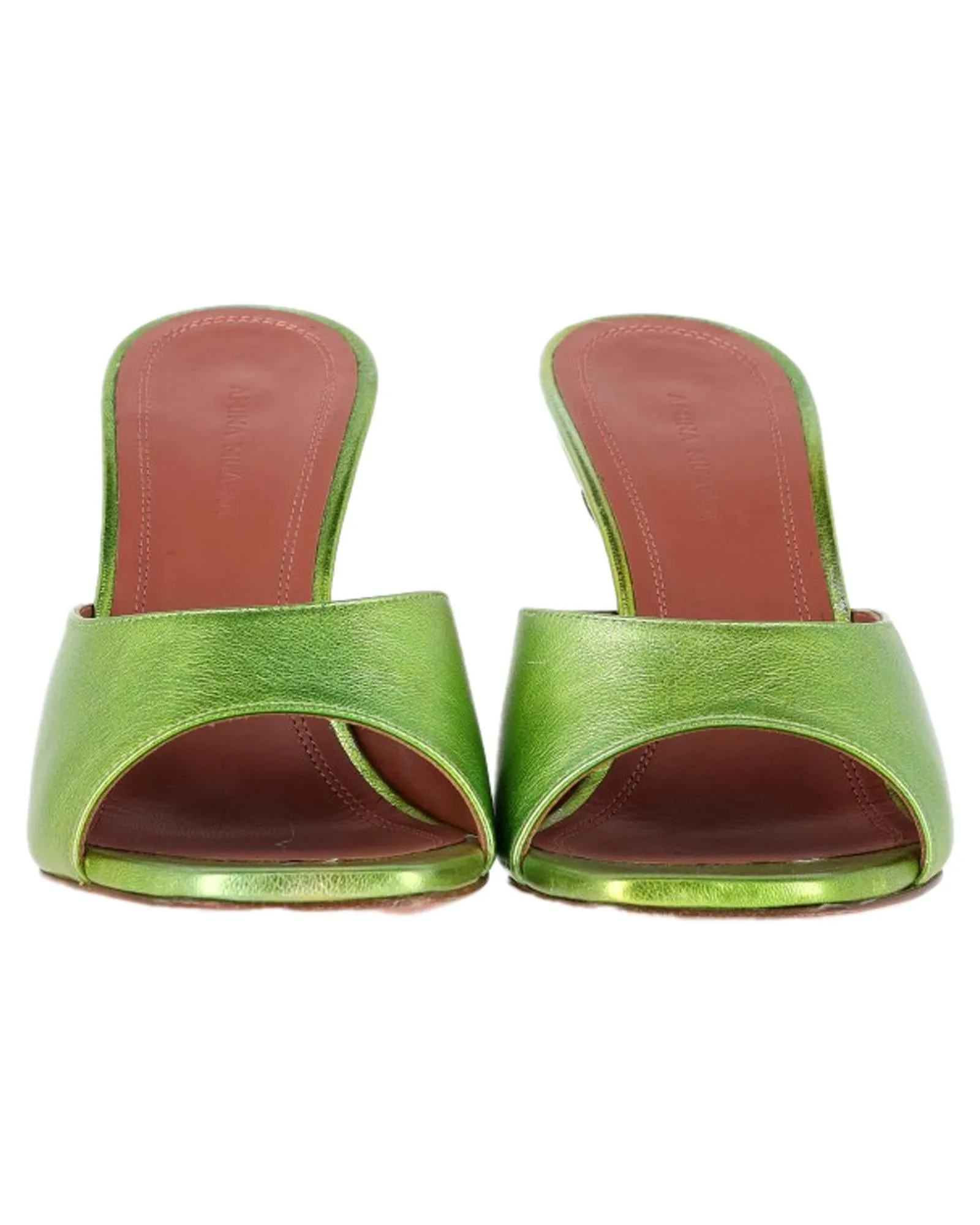 Amina Muaddi Leather Mules