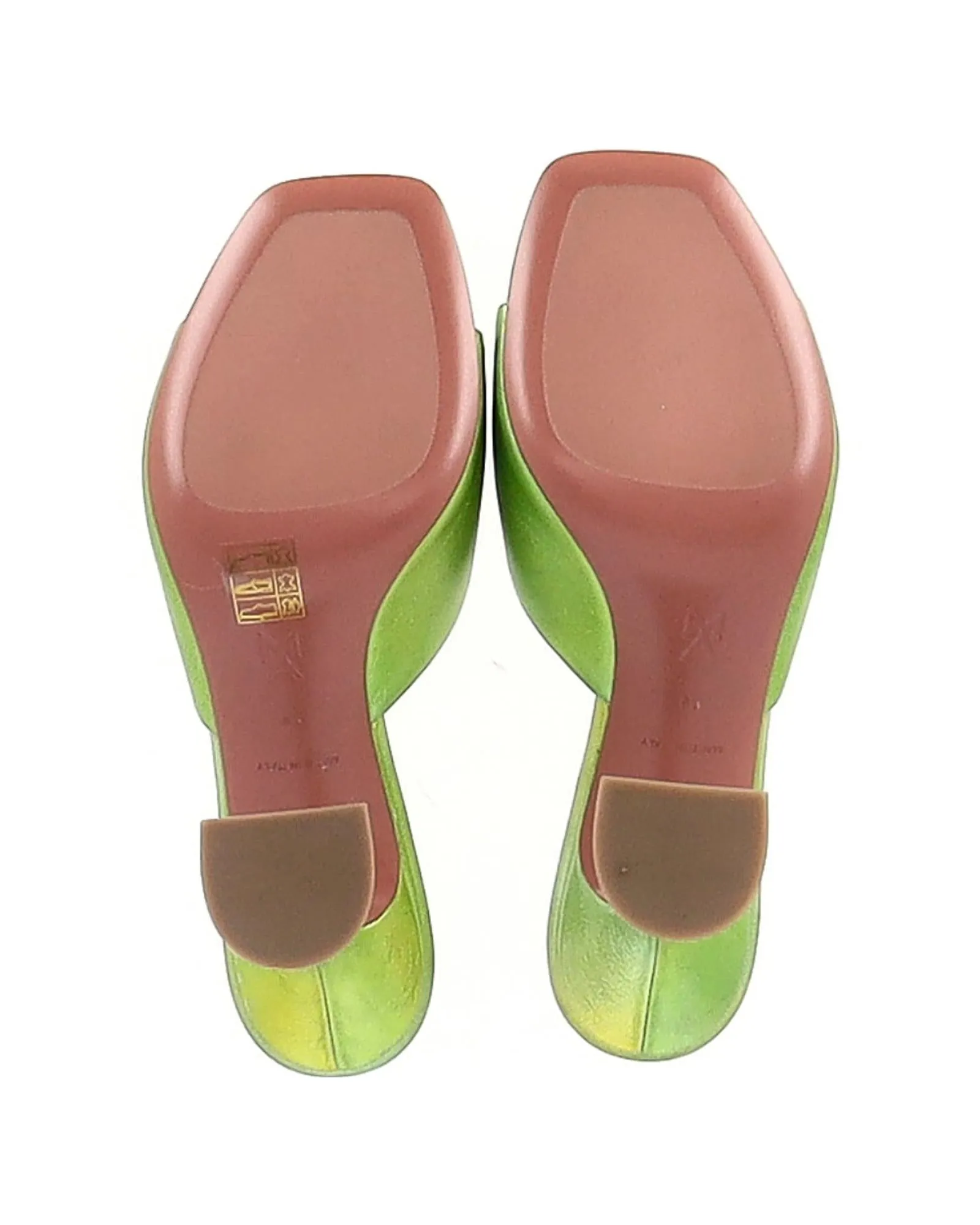 Amina Muaddi Leather Mules