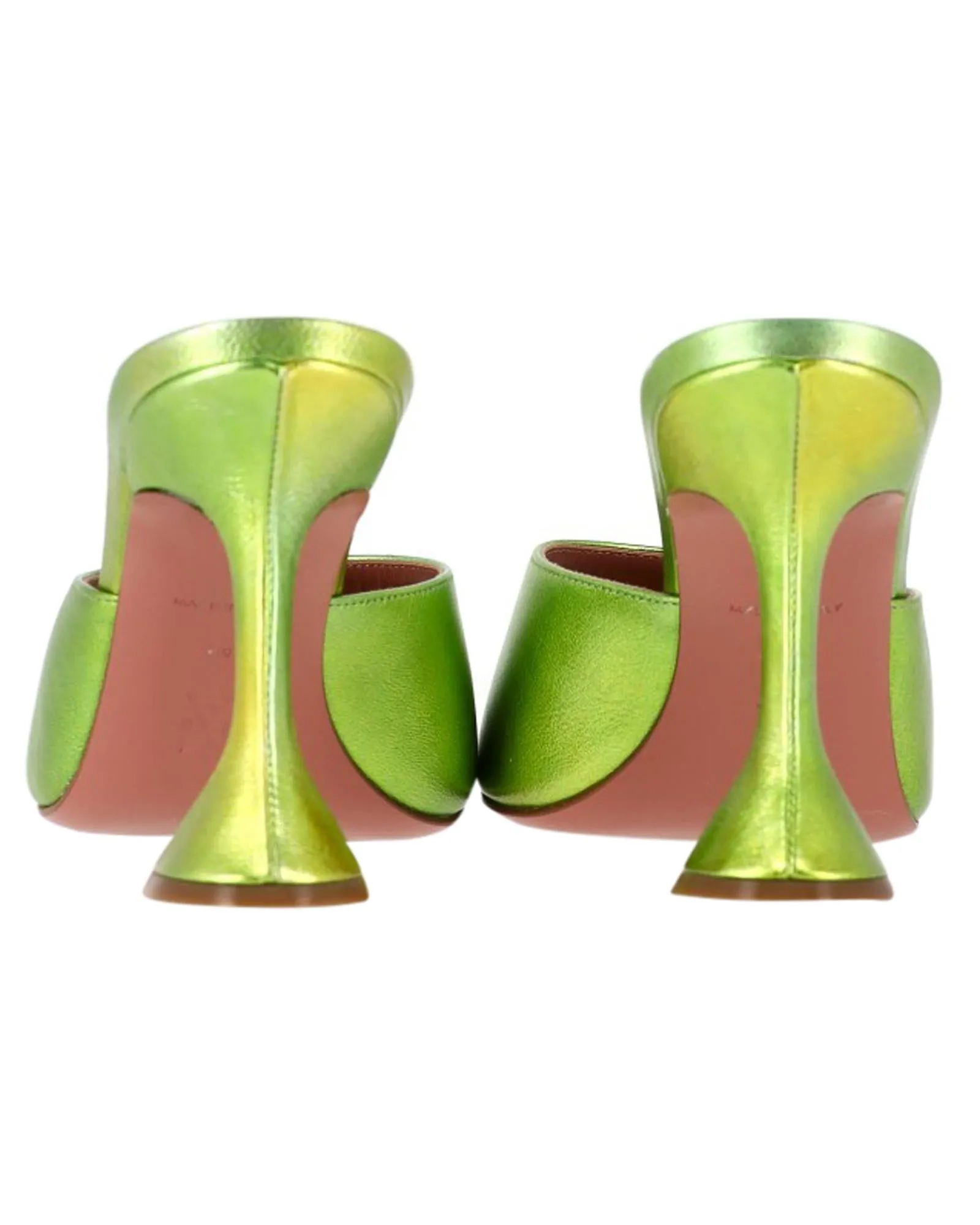 Amina Muaddi Leather Mules
