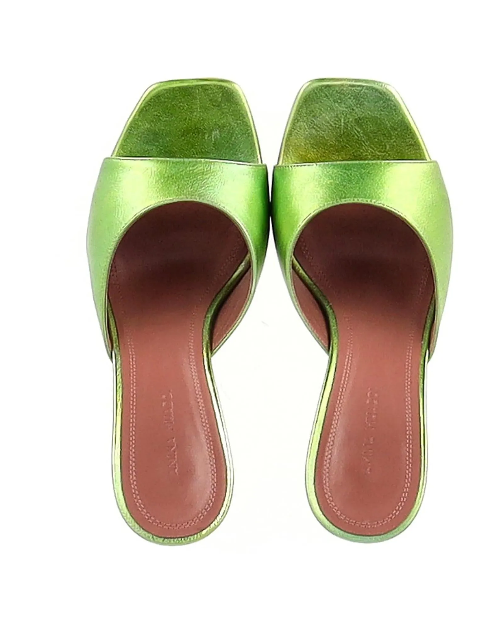 Amina Muaddi Leather Mules