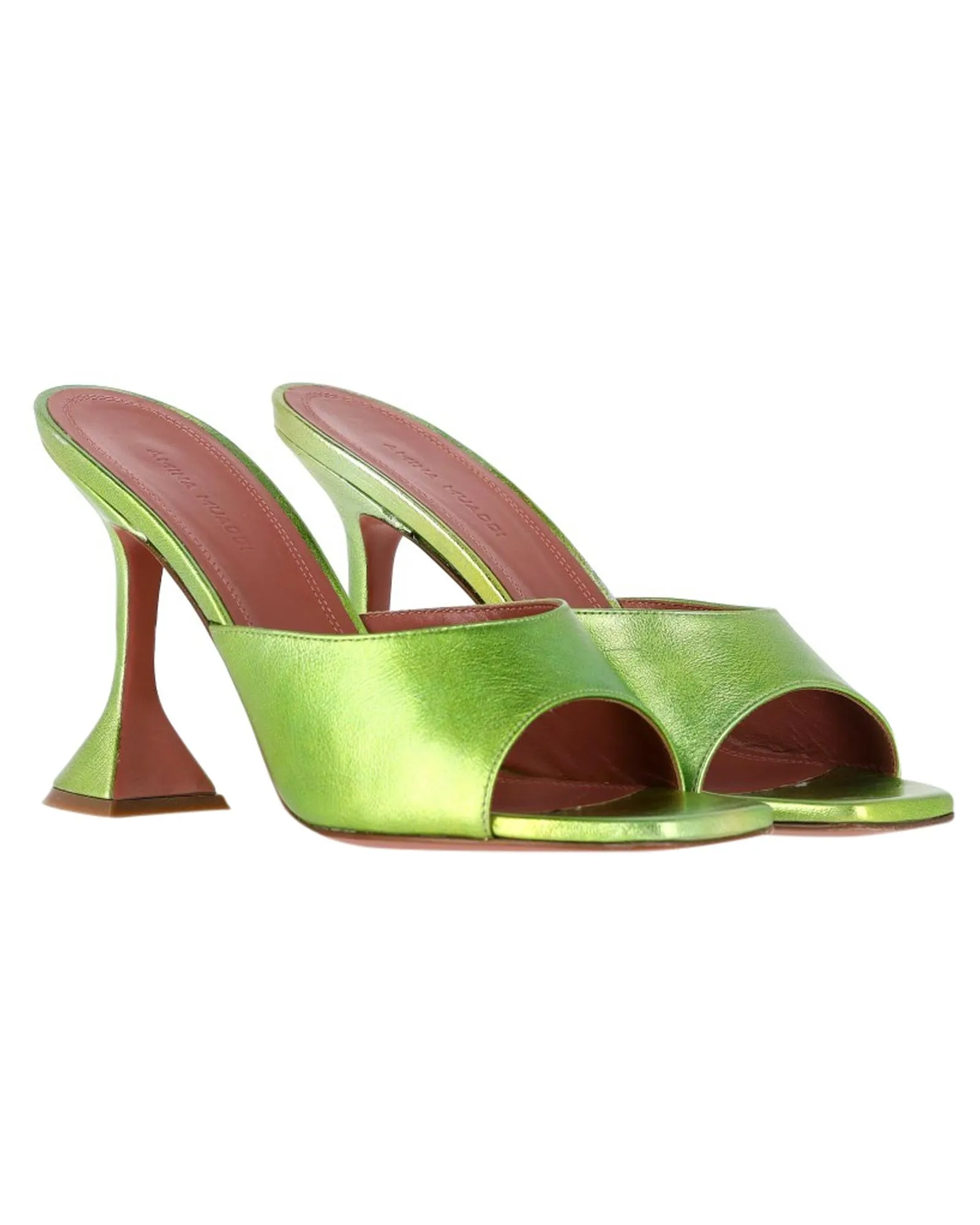Amina Muaddi Leather Mules