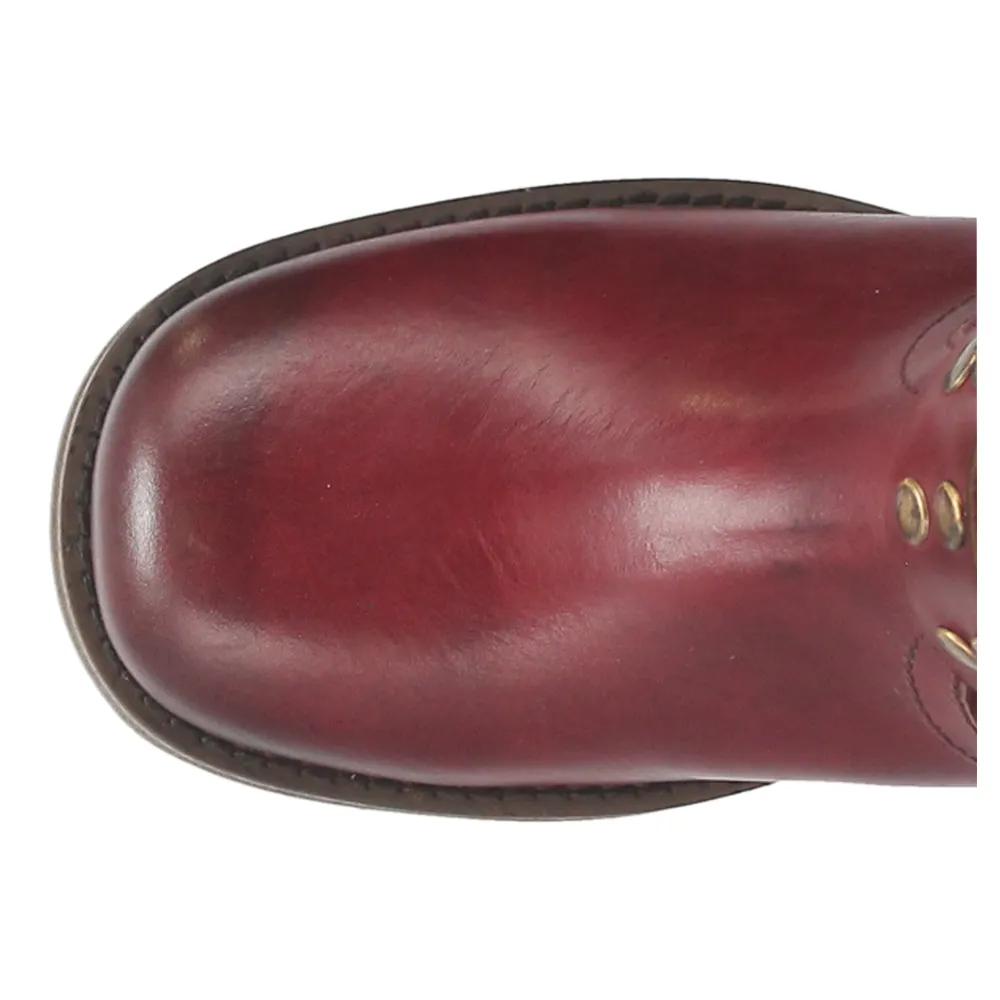Anarchy Round Toe Zippered Cowboy Motorcycle Boots