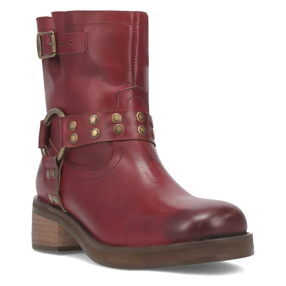 Anarchy Round Toe Zippered Cowboy Motorcycle Boots