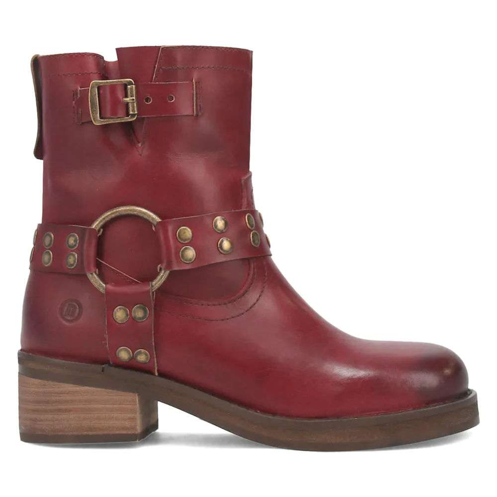 Anarchy Round Toe Zippered Cowboy Motorcycle Boots