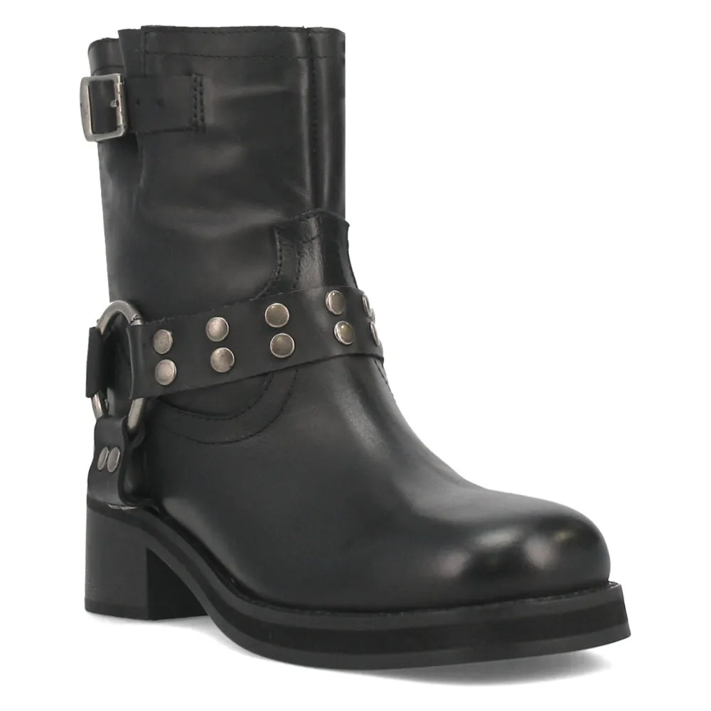 Anarchy Round Toe Zippered Cowboy Motorcycle Boots
