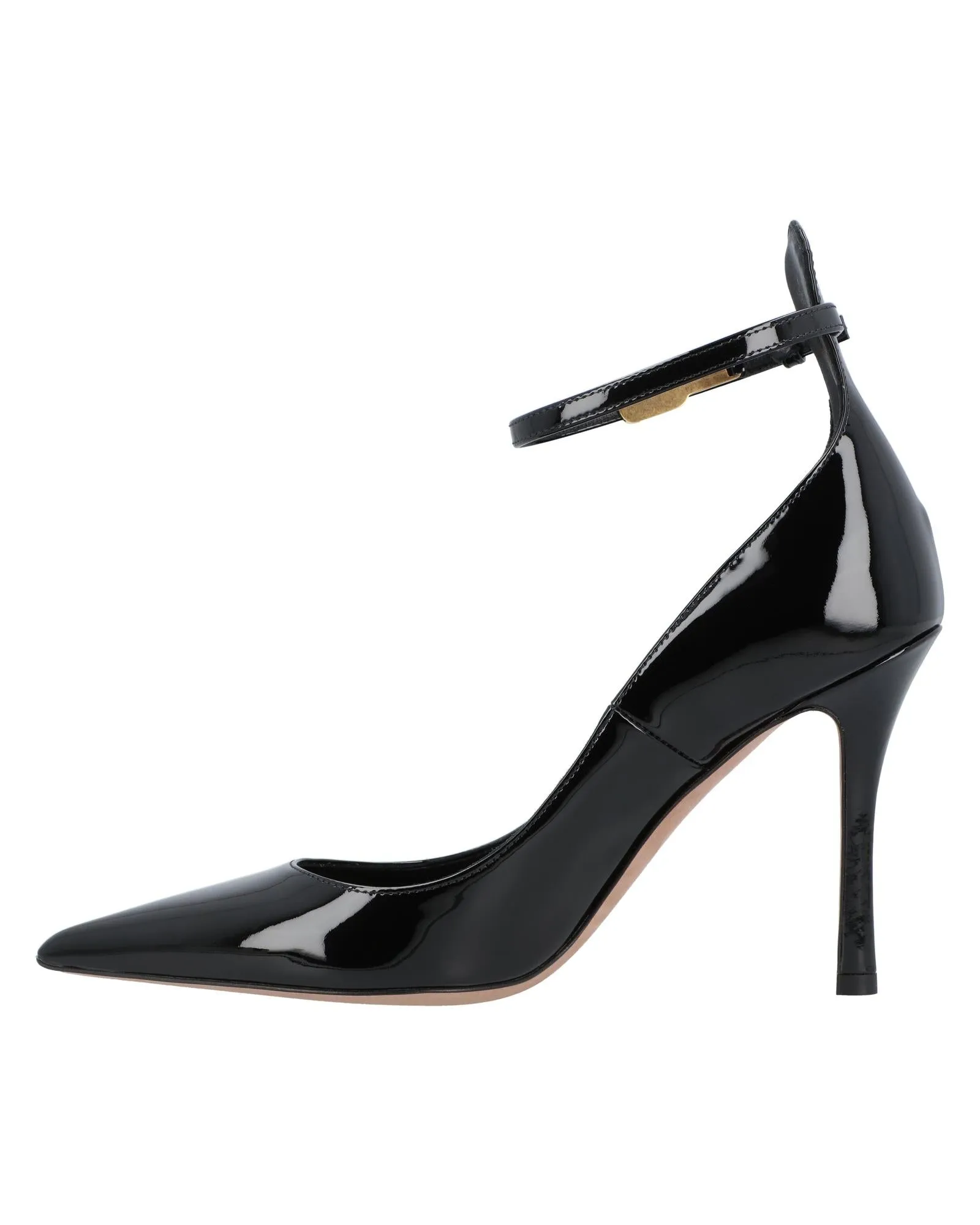 Ankle Strap Patent Leather Heels