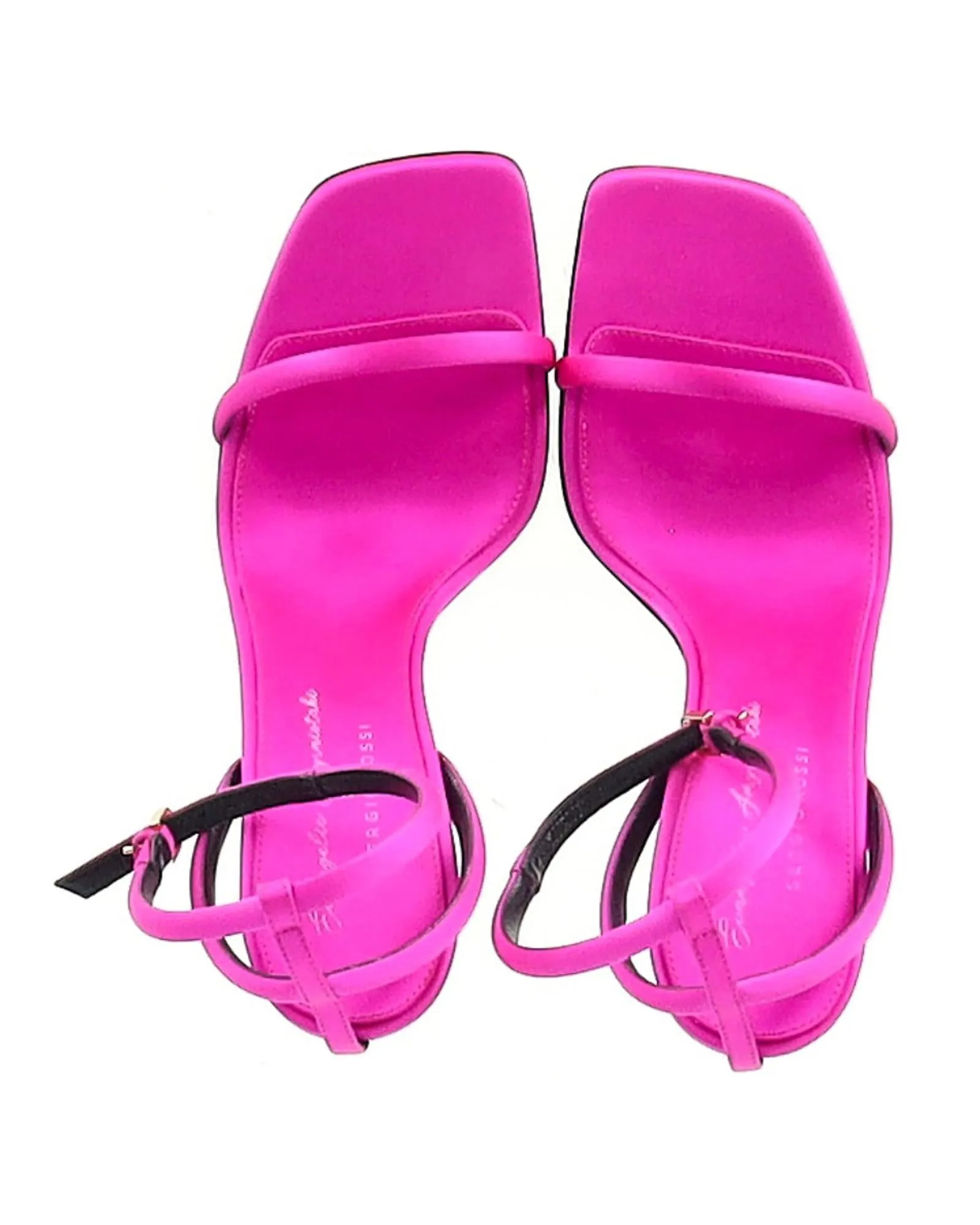 AnkleStrap Satin Heels
