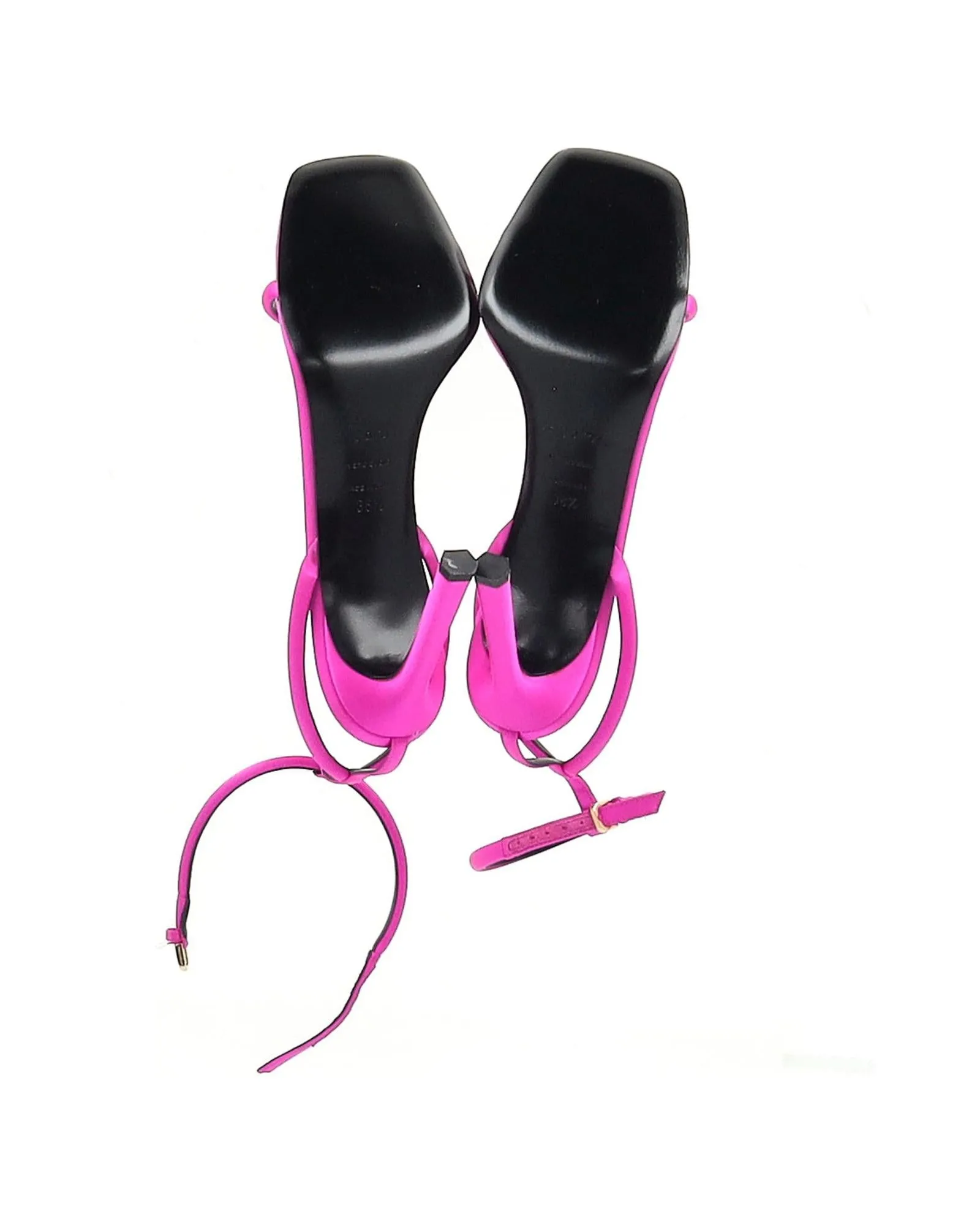 AnkleStrap Satin Heels
