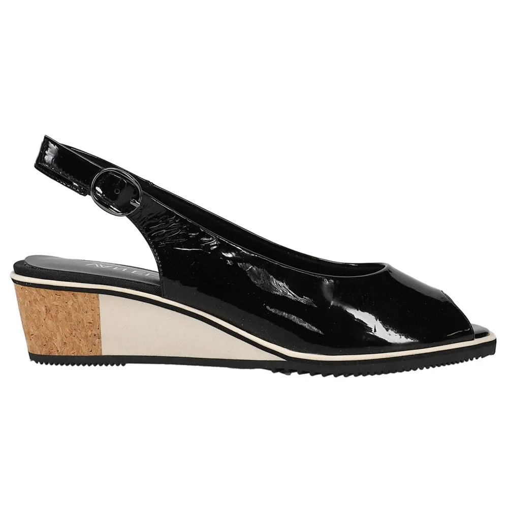 Baise Peep Toe Slingback Pumps