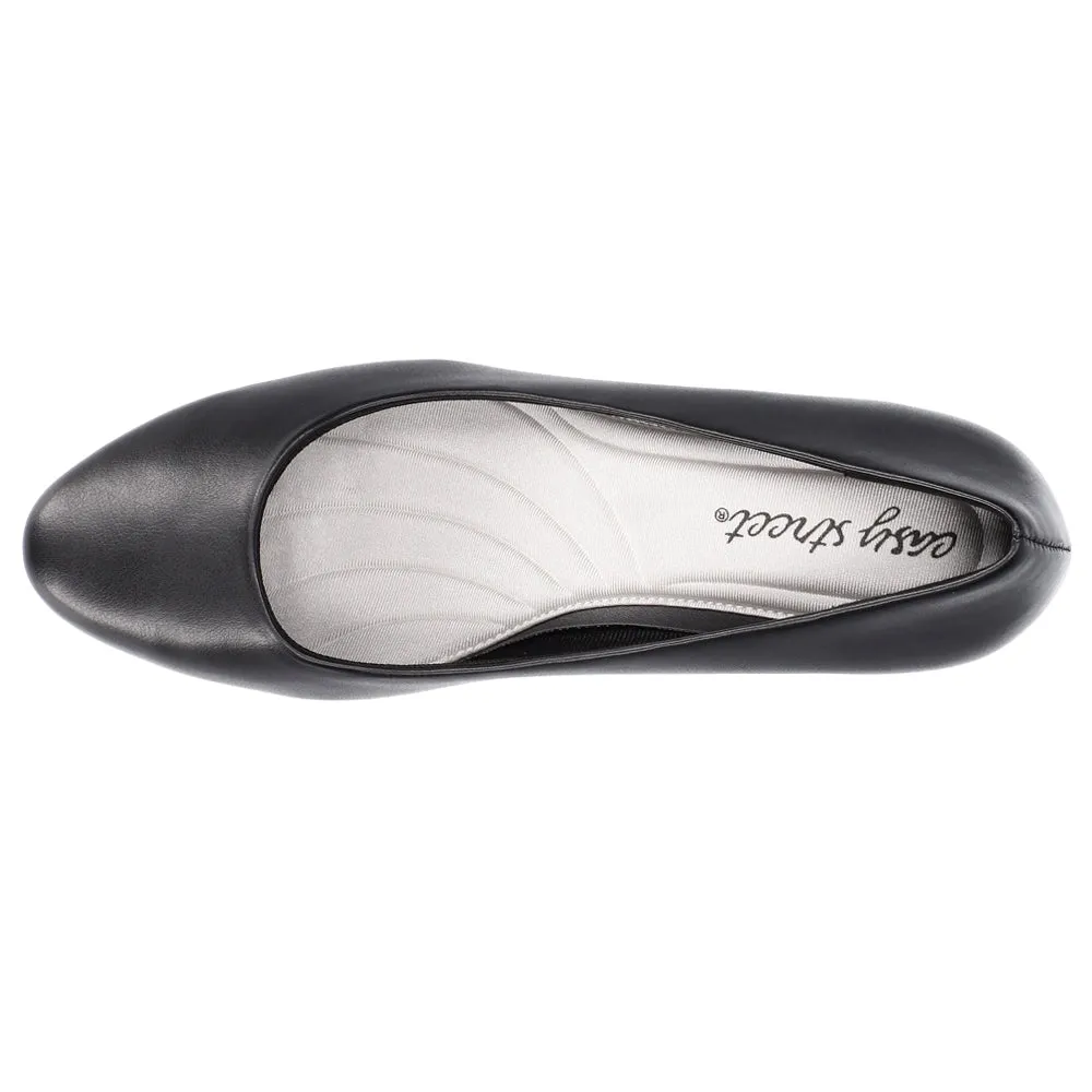 Ballari Round Toe Block Heel Pumps