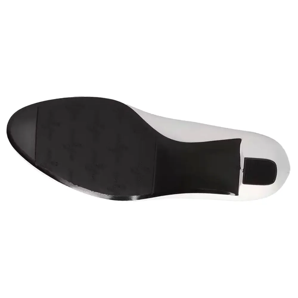 Ballari Round Toe Block Heel Pumps