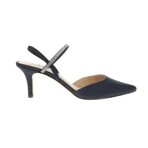 Billie Rhinestone Pointed Toe Slingback Pumps