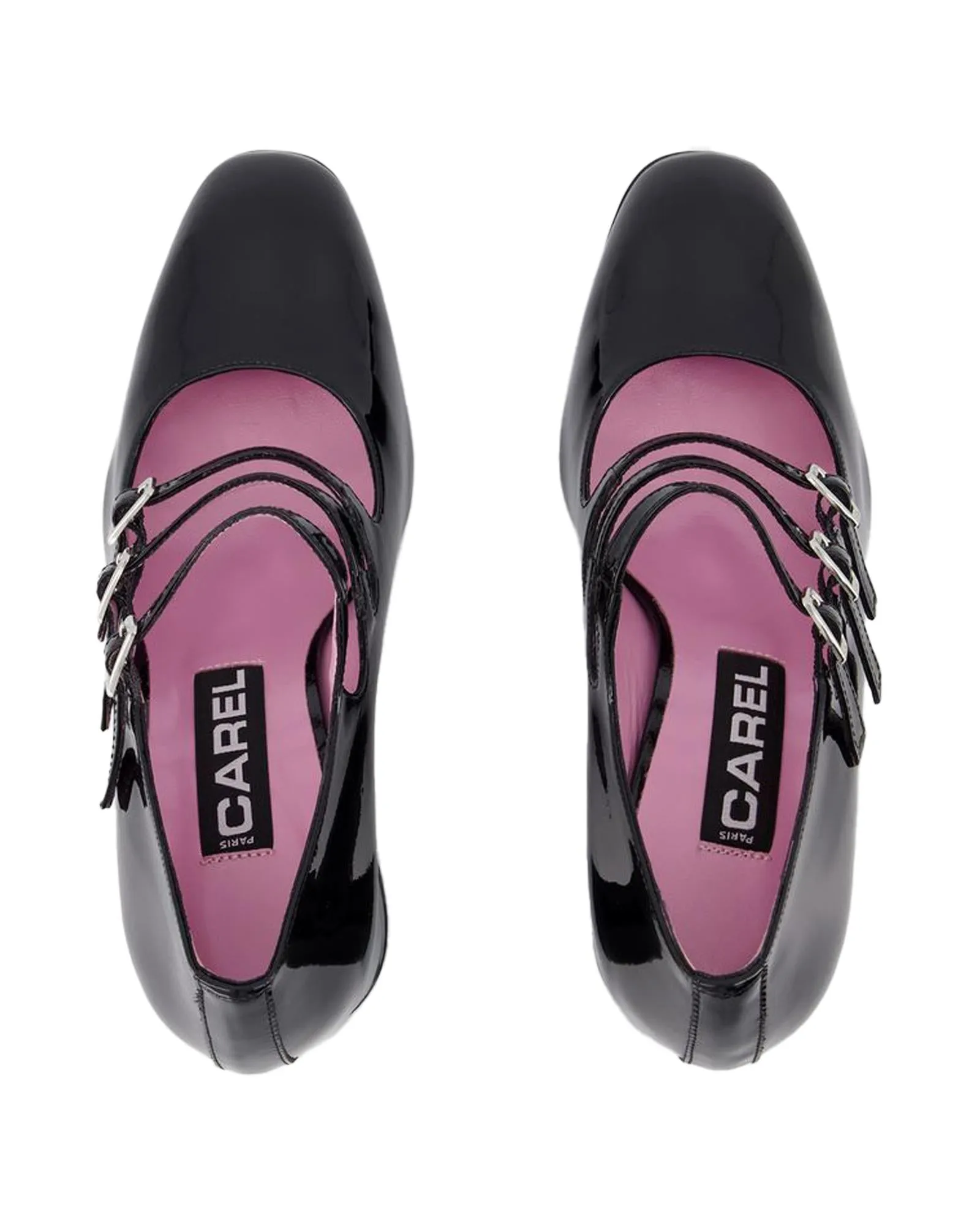 Black Patent Leather Heeled Pumps