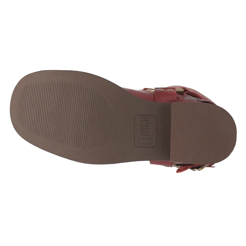 Blacklist Tooled Inlay Round Toe Pull On Motorcycle Boots