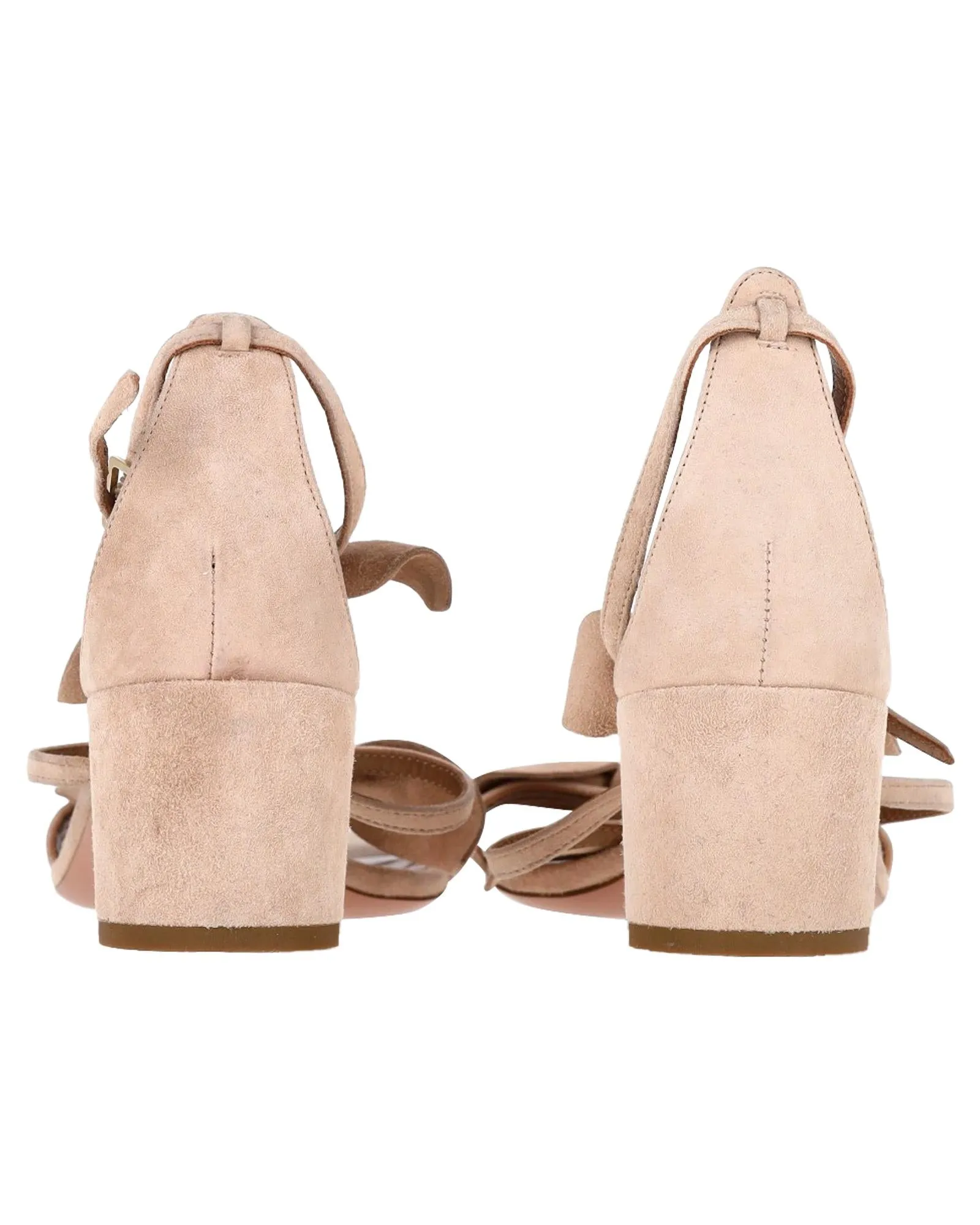 Bow Detail Suede Sandals