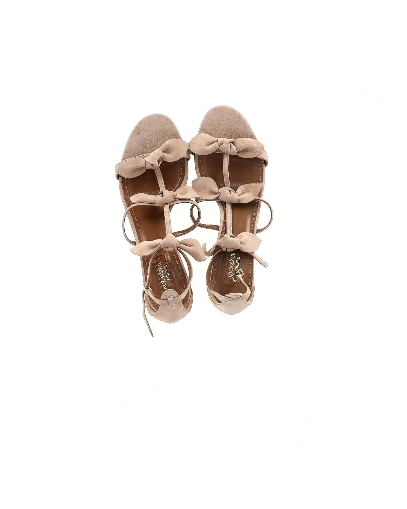 Bow Detail Suede Sandals