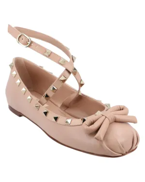 Bow Flats Studded Detail