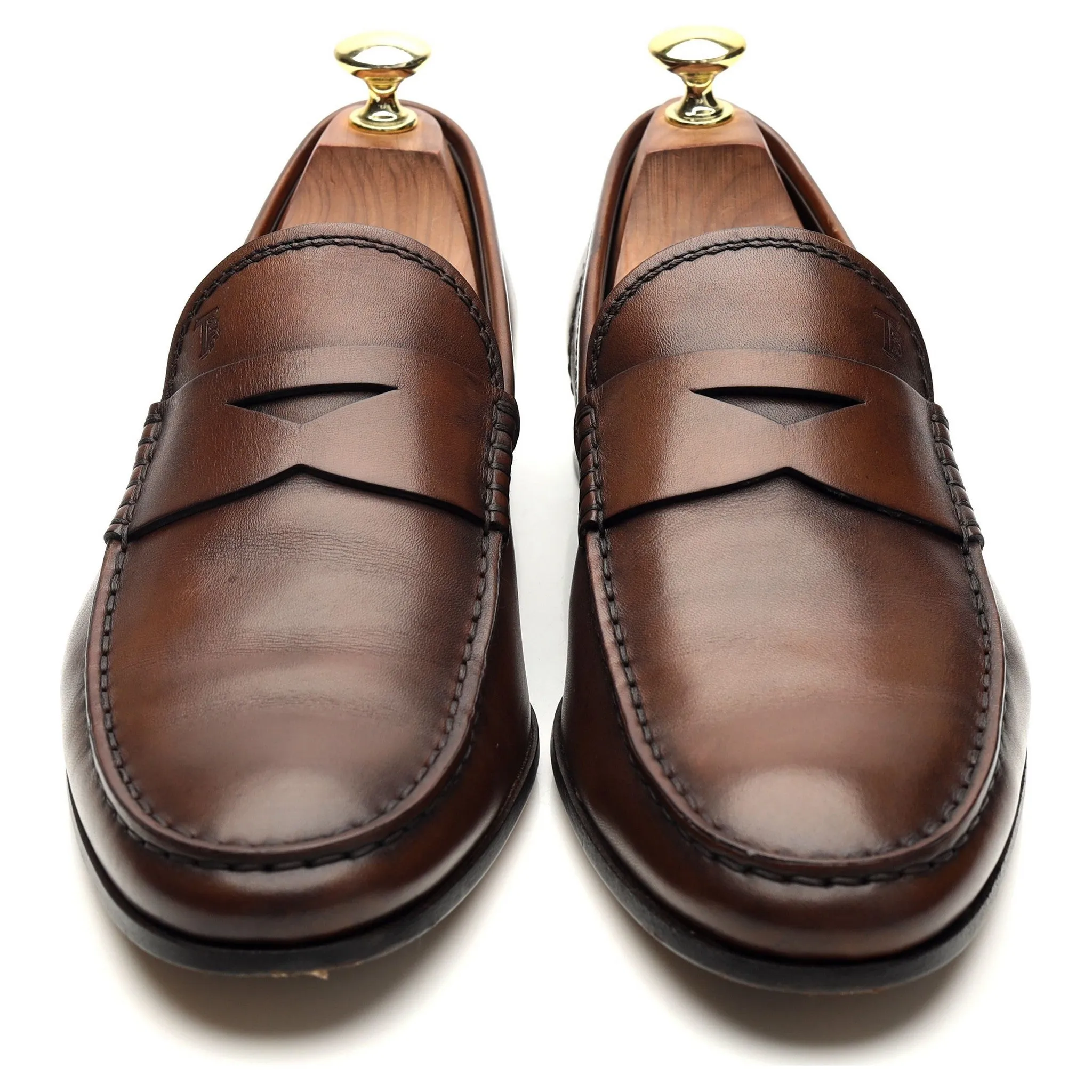Brown Leather Loafers UK 7