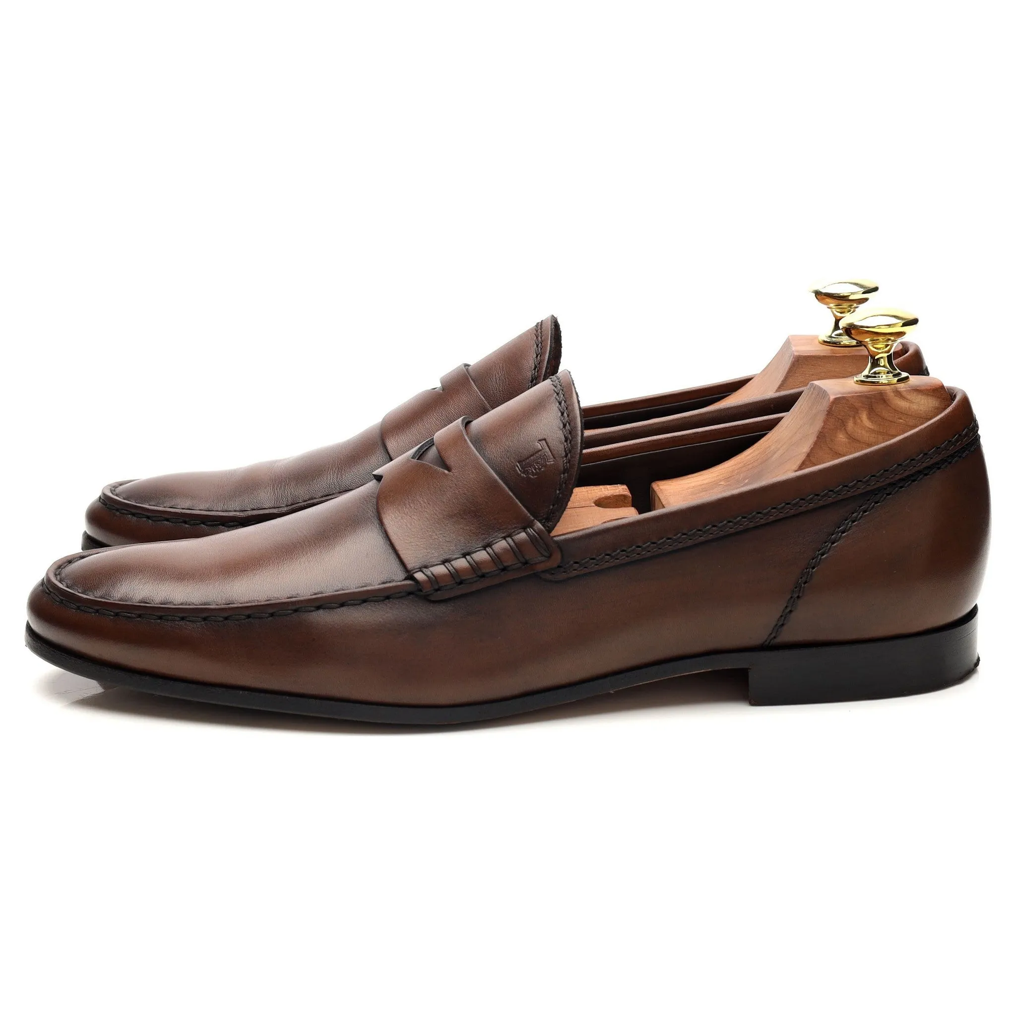 Brown Leather Loafers UK 7