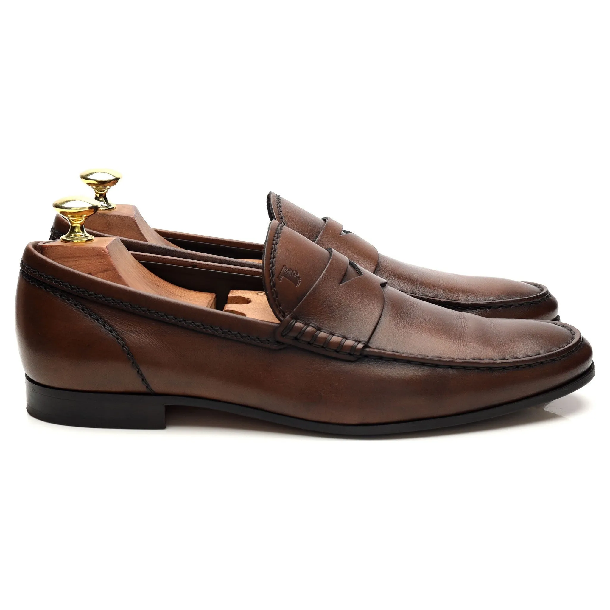 Brown Leather Loafers UK 7