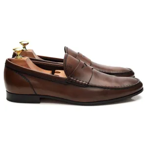 Brown Leather Loafers UK 7