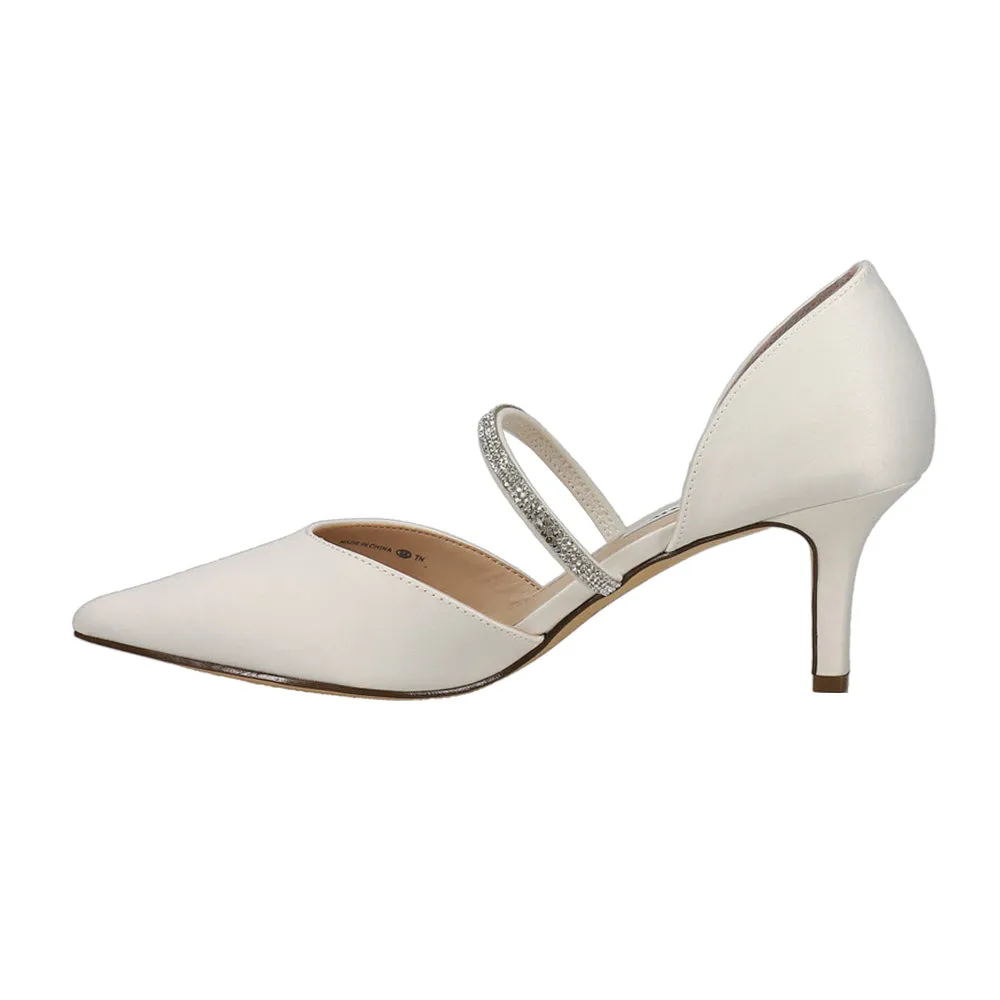 Brystol Rhinestone Pointed Toe Evening Pumps