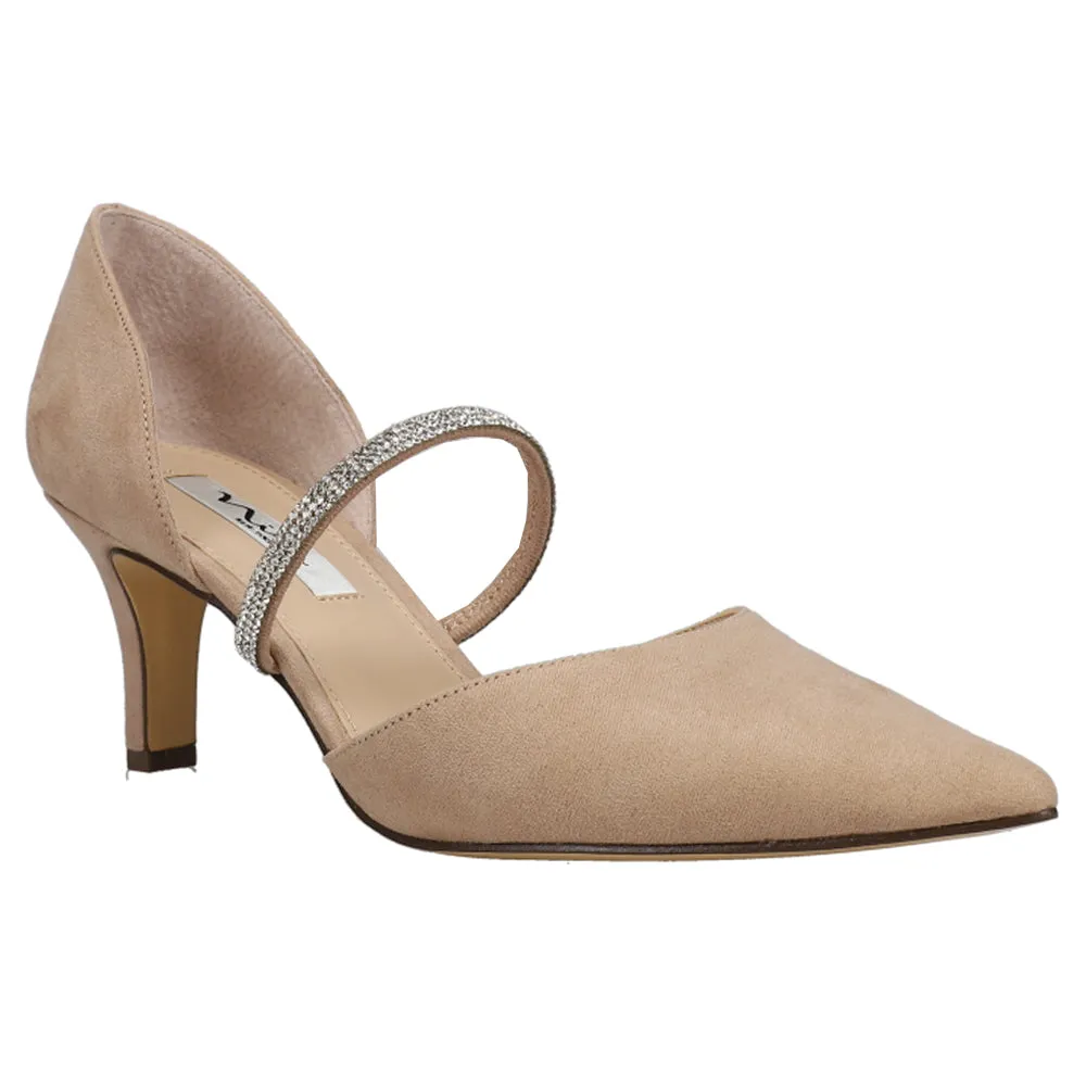 Brystol Rhinestone Pointed Toe Evening Pumps