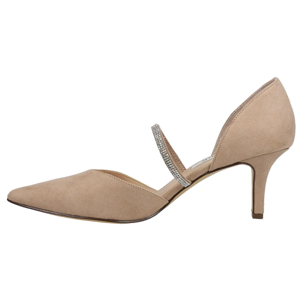 Brystol Rhinestone Pointed Toe Evening Pumps