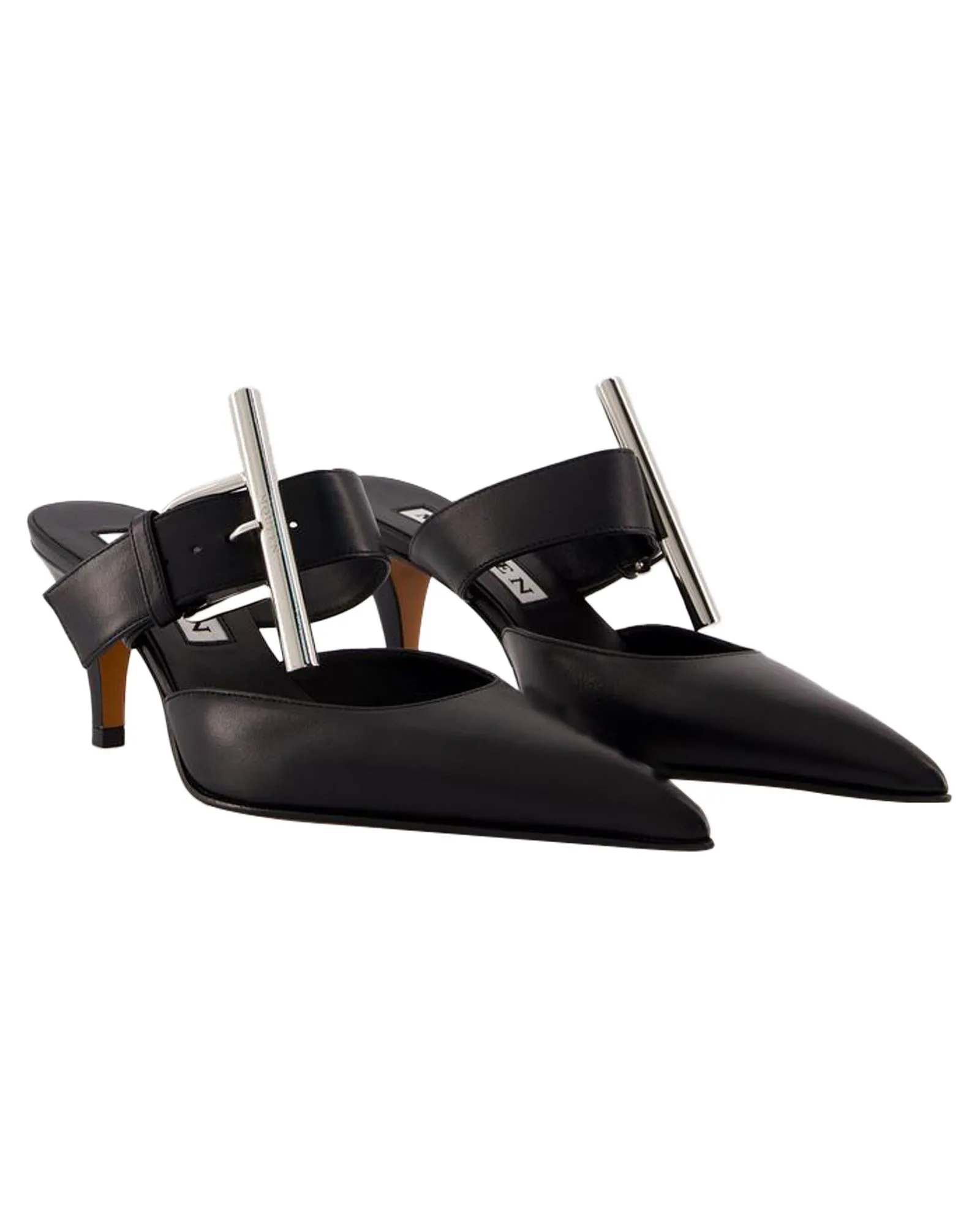 Buckle Detail Mules
