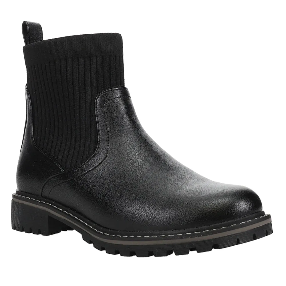 Cabin Fever Round Toe Chelsea Pull On Boots