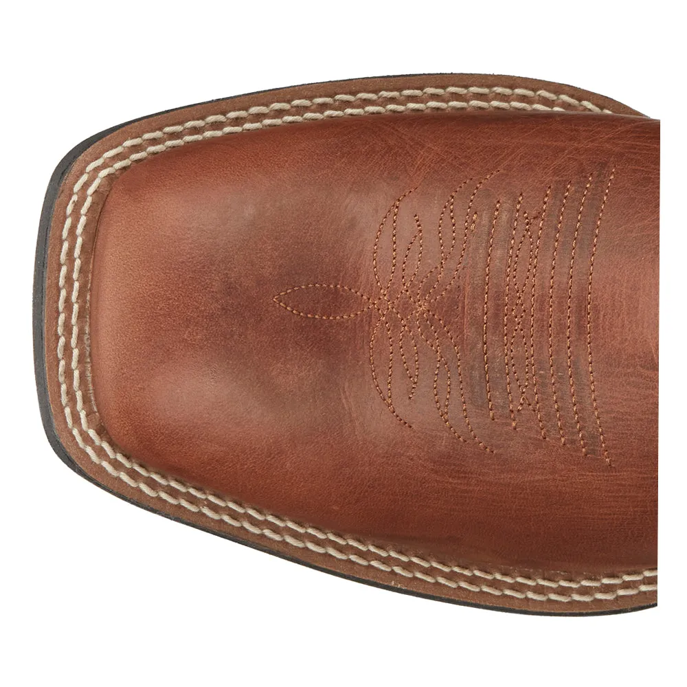 Canter 11 Inch Embroidered Square Toe Pull On Cowboy Boots