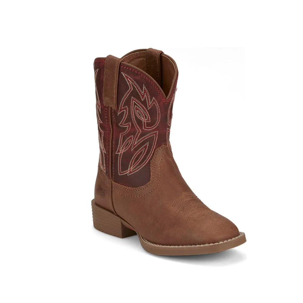 Canter Wide Square Toe Cowboy Boots (Toddler-Big Kid)