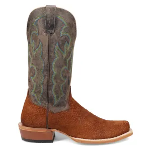 Cappy Carpincho Embroidered Square Toe Pull On Cowboy Boots