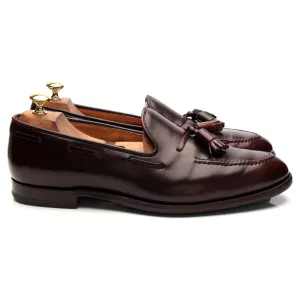 'Cavendish' Burgundy Cordovan Leather Tassel Loafers UK 10 E