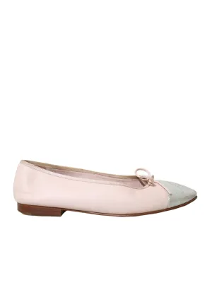 CC Cap-Toe Leather Ballet Flats