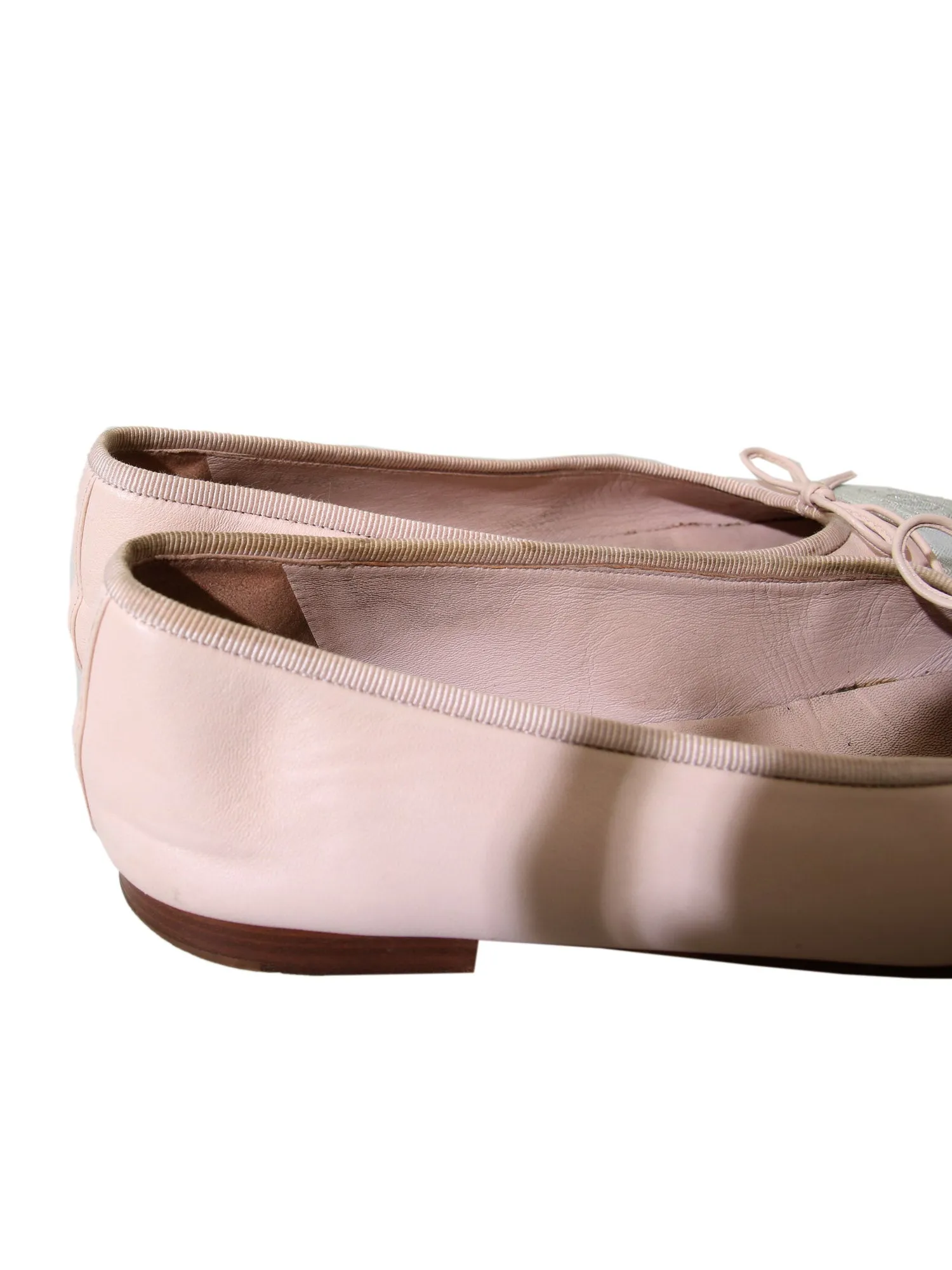 CC Cap-Toe Leather Ballet Flats