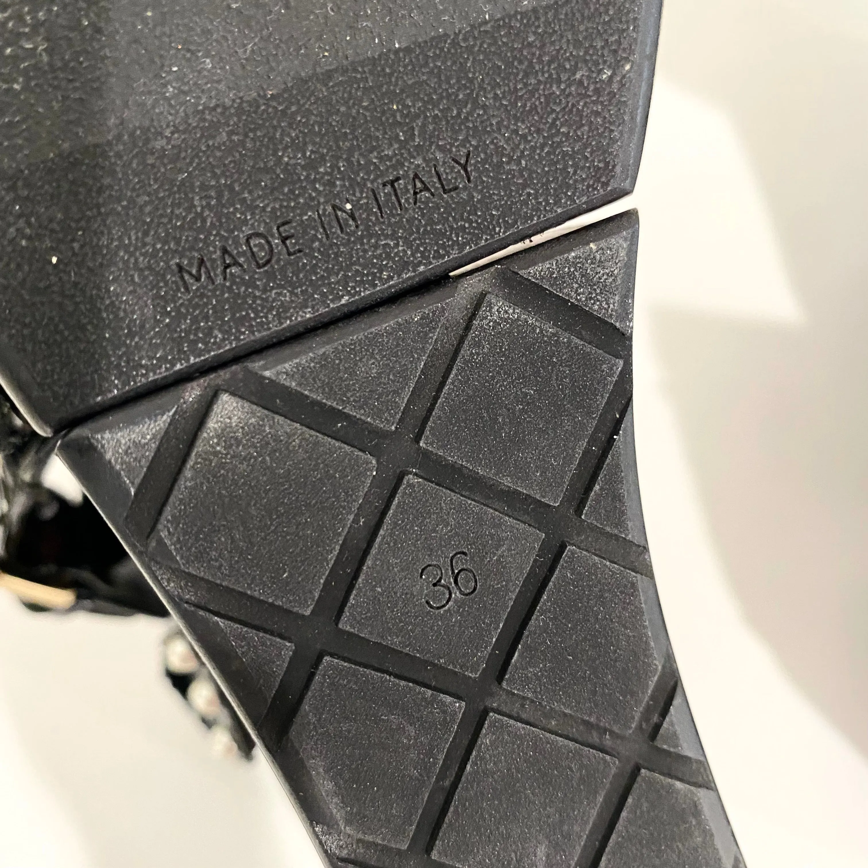 Chanel Black Hinged Wood Platforms
