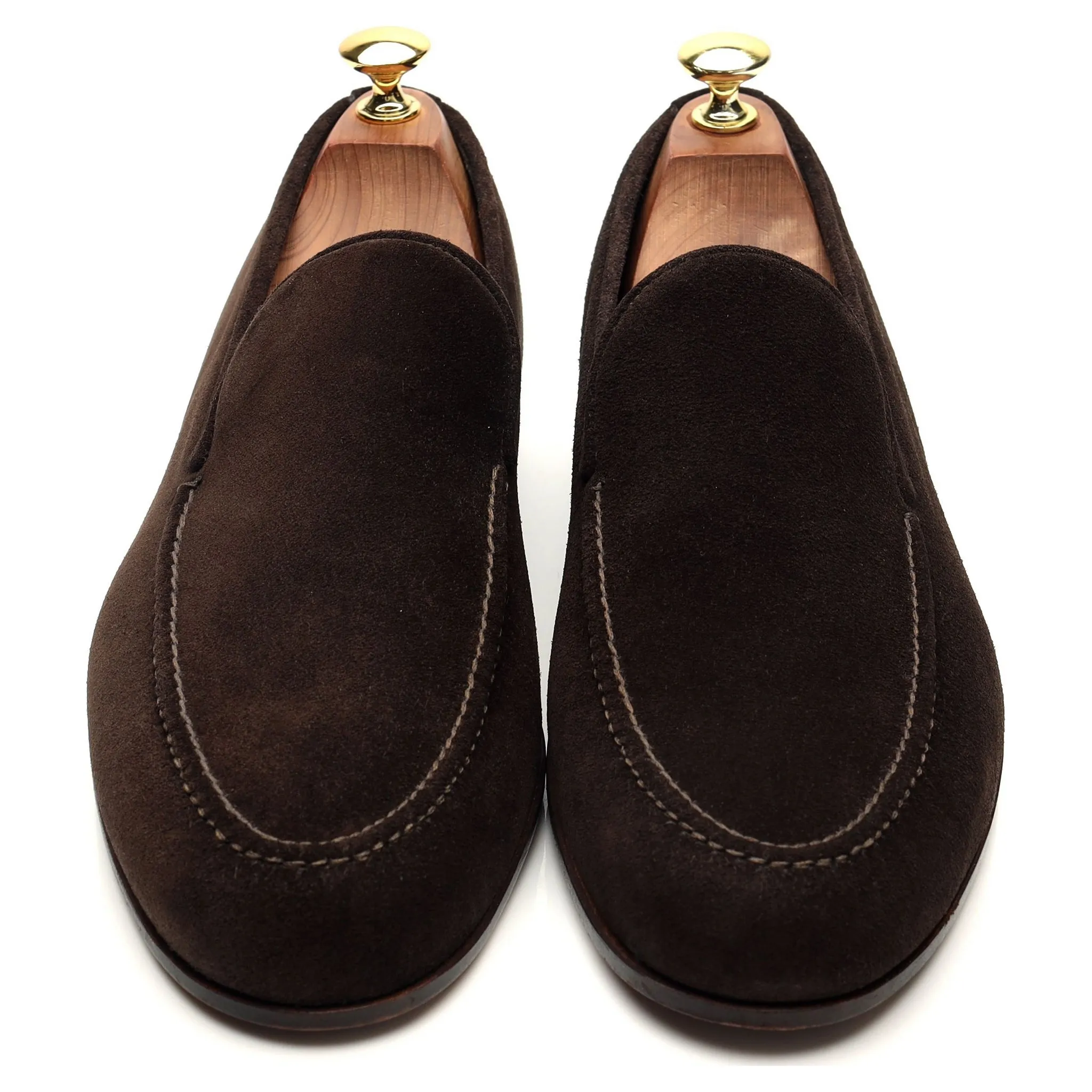 Dark Brown Suede Loafers UK 8.5 EU 42.5