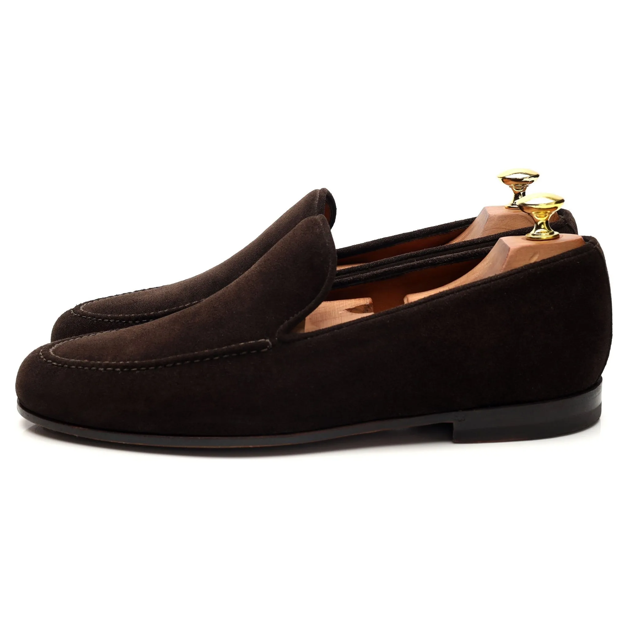 Dark Brown Suede Loafers UK 8.5 EU 42.5