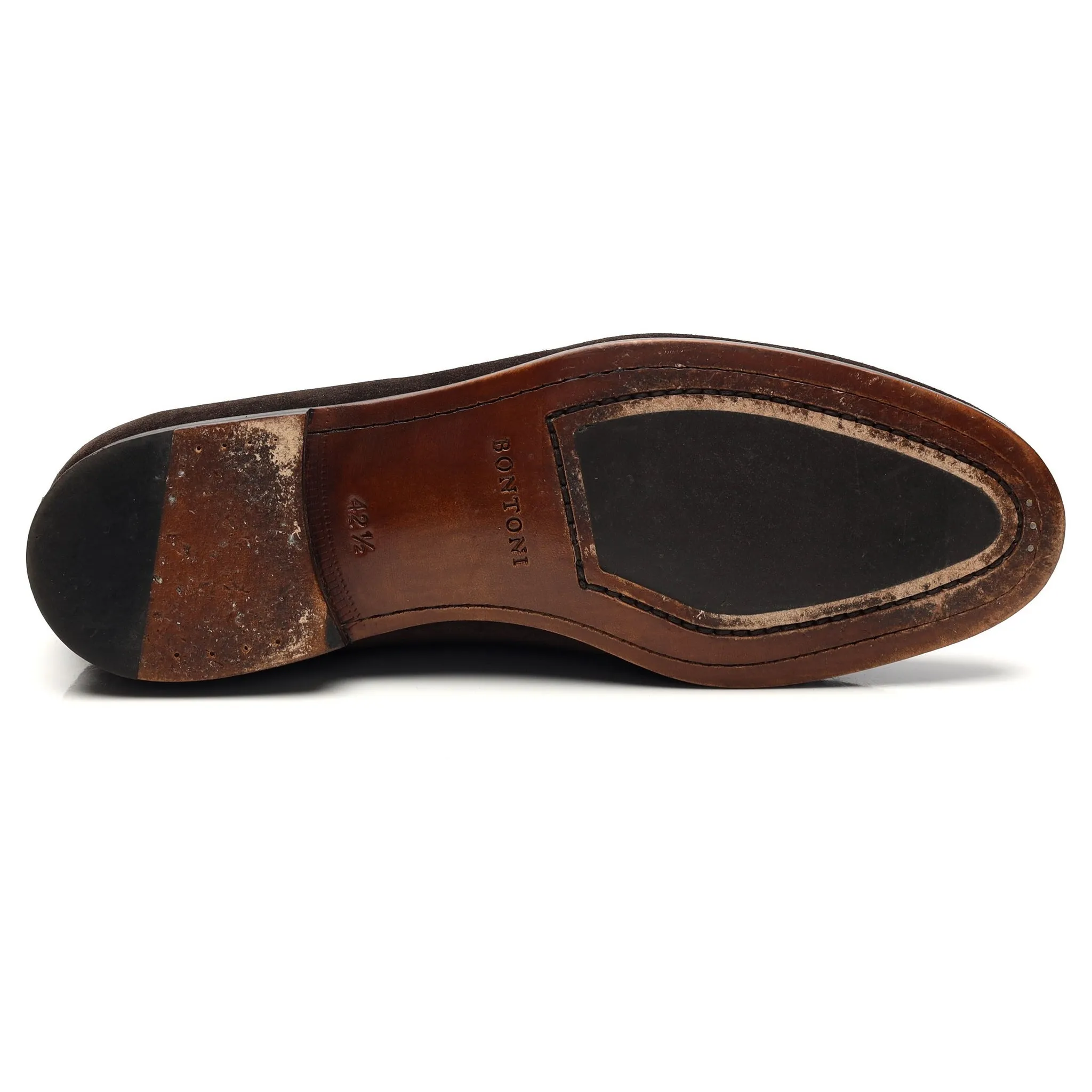 Dark Brown Suede Loafers UK 8.5 EU 42.5