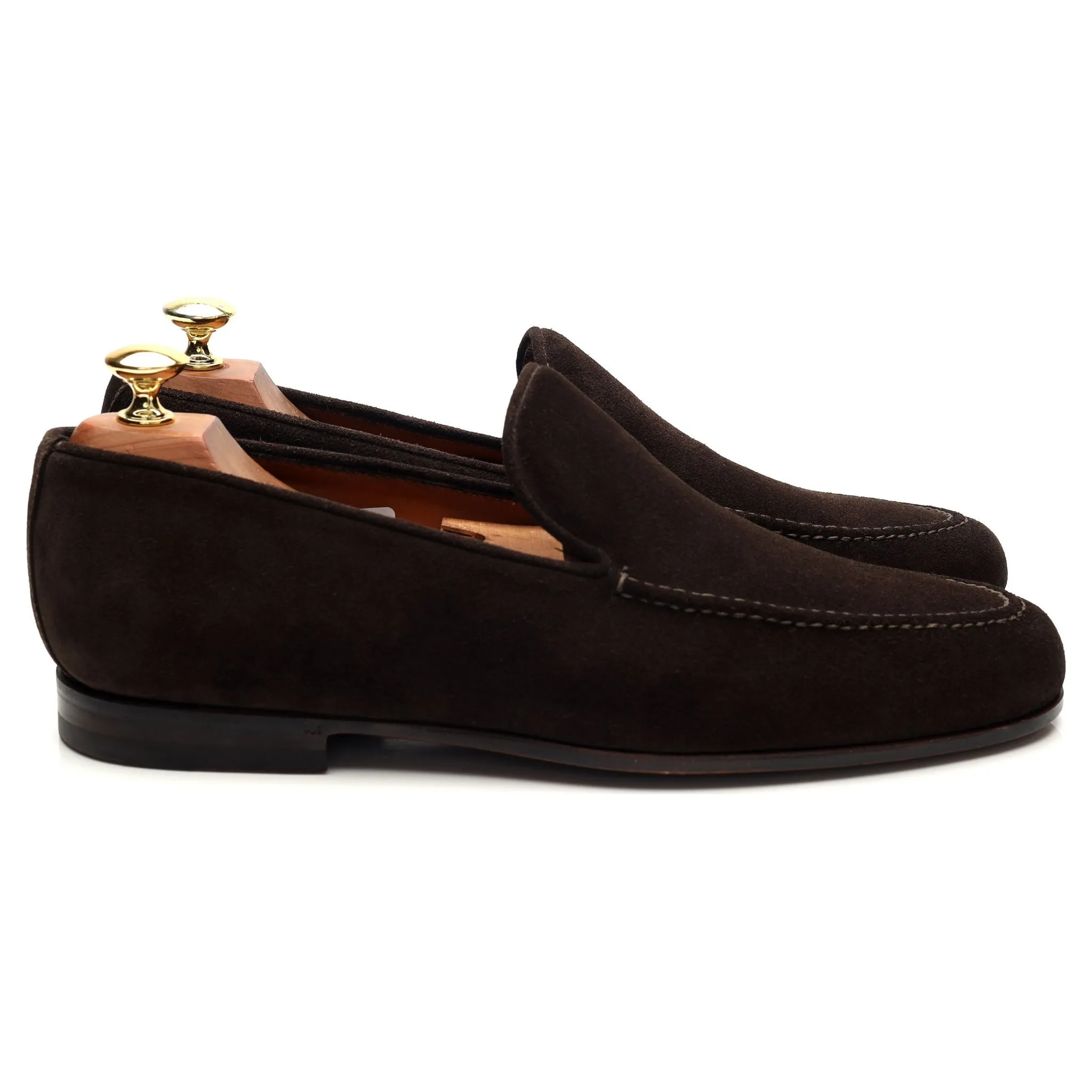 Dark Brown Suede Loafers UK 8.5 EU 42.5