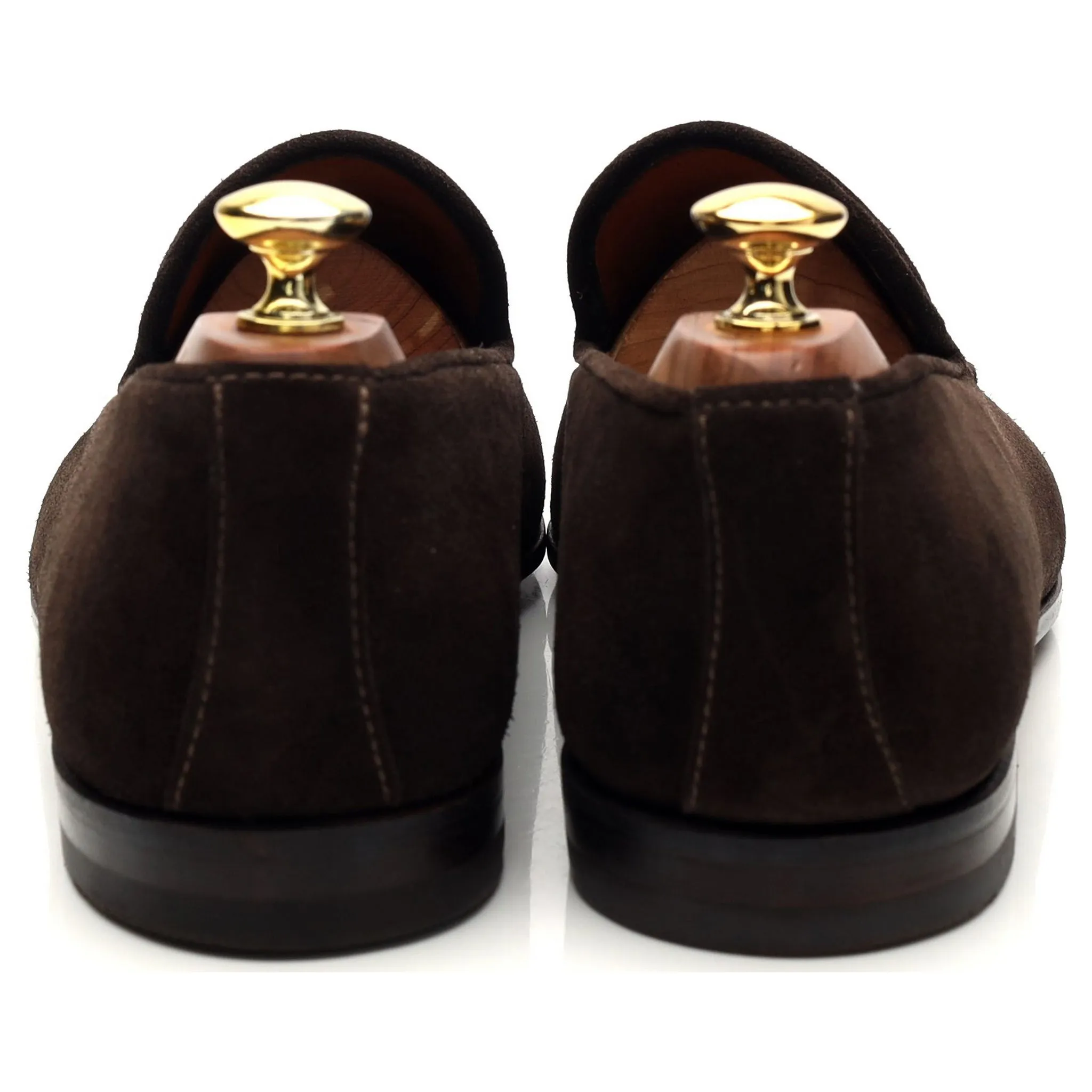 Dark Brown Suede Loafers UK 8.5 EU 42.5