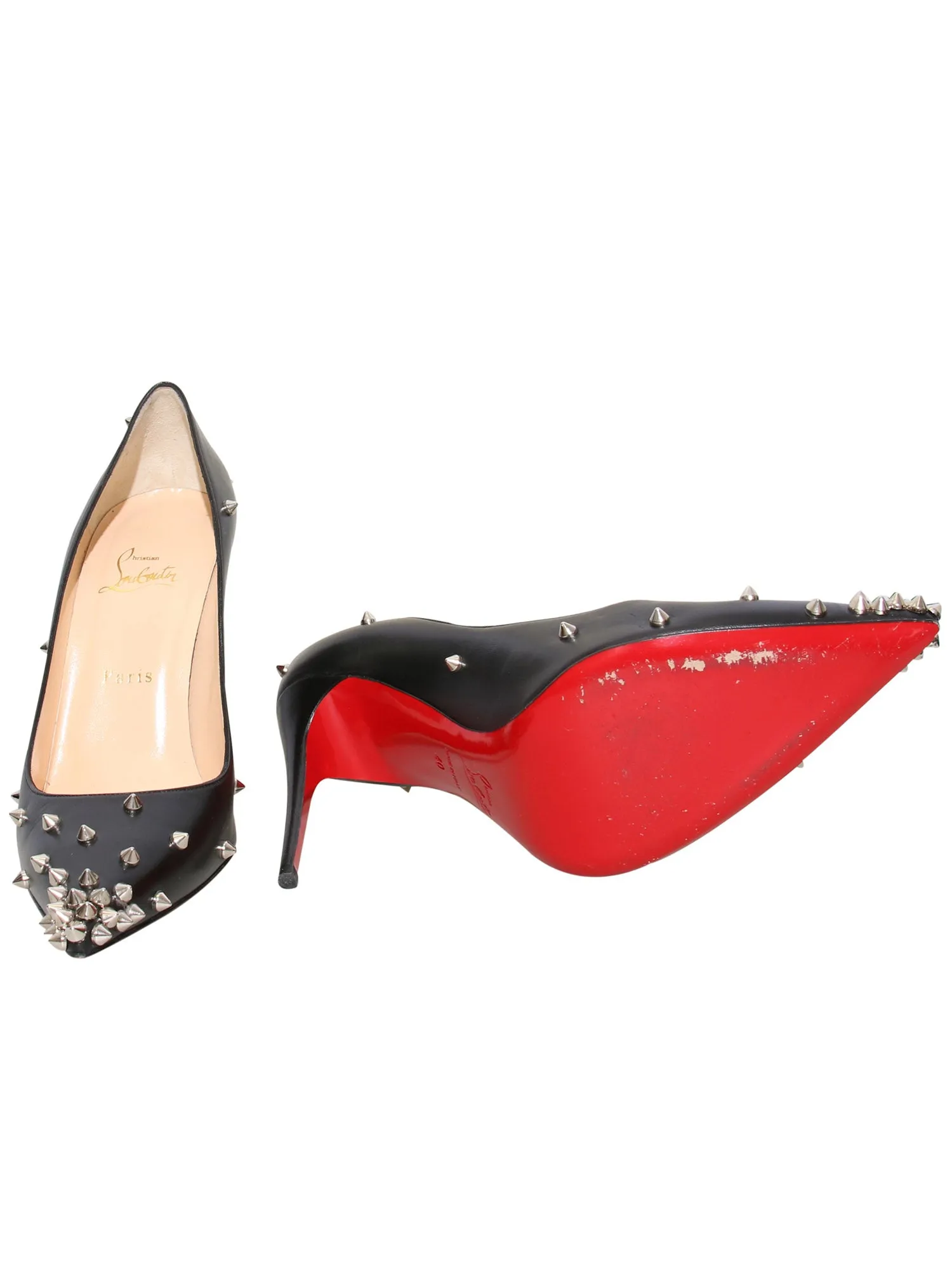 Degraspike Leather Pumps