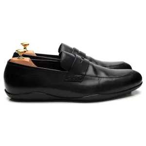 'Downing' Black Leather Loafers UK 12 G